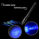 2 in 1 Luminous Light Invisible Ink Pen UV Kids Drawing Magic Pens (Black) A