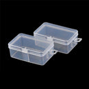2pcs Rectangle Transparent Plastic Storage Box Small Parts Box  B â„–[
