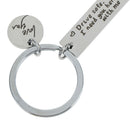Drive safely I need you here with me engraved keychain charm car key ring ~ï¼ˆ