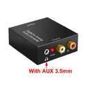 Digital Optical Toslink Coaxial signal to Analog L/R RCA Audio Adapter Converter