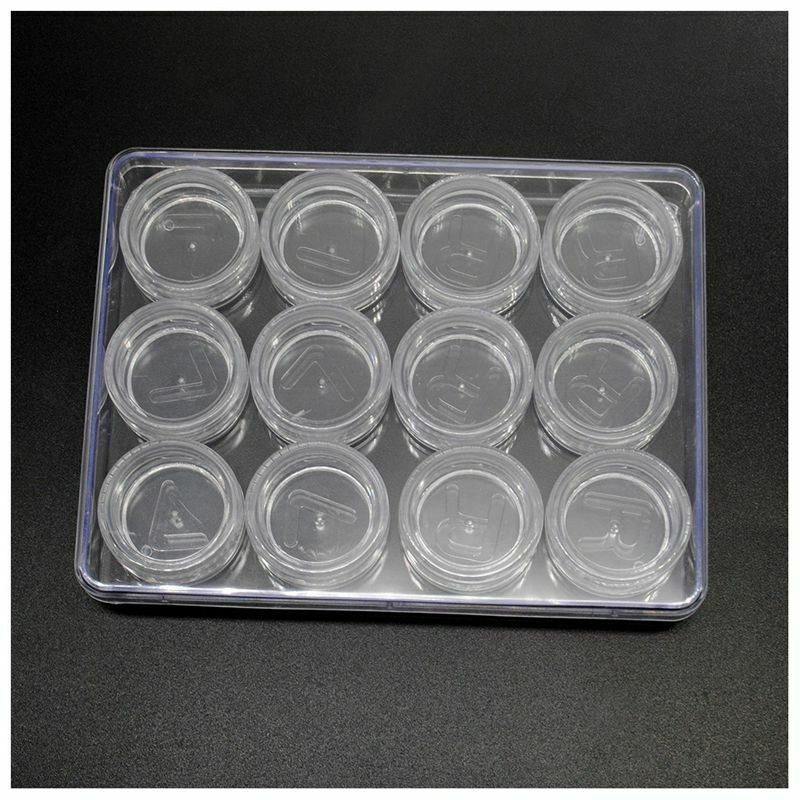 12pcs/set Contact Lens Case Holder Storage Box Outdoor Travel P3S7