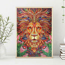 5D DIY Special Shaped Diamond Painting Lion Cross Stitch Mosaic Craft Kits