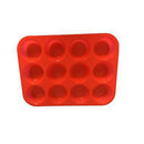 12 Cup Silicone Muffin Cupcake Baking Pan Non Stick Dishwasher Microwave Safe BX