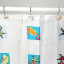 Anti Rust Shower Curtain Hooks Rings 12PCS Seashell Glide Shower Curtain Ho Z8J3