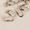 20x Metal Holder Insert Pacifier Suspender Clips Duckbilled Shape Clamp 15mm