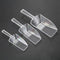 3 piece Pallet Ice scraper shape plastic scoop - Transparent