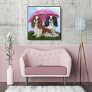 5D DIY Diamond Painting Umbrella Dogs Full Drill Animal Picture Embroidery
