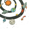 cartoon galaxy iron on patches heat transfer pyrography for diy clothes dec M&E