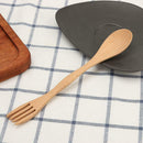 Solid Wood Spoon Stirring Scoop Coffee Multifunction Double Spoon Tableware