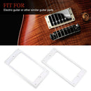 Flat Metal Chrome Humbucker Pickup Frame Mounting Ring For Electric Guitar Part