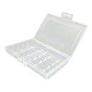 Transparent Plastic Organizer / Storage Box - Capacity 10 AA Batteries Or 10 AA