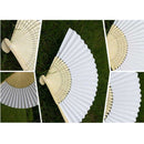 30 PCS folding Paper hand fan custom halloween ladies baby shower wedding f