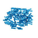 100pc Aluminum Bike Bicycle Brake Shifter Inner Cable Tip Wire End Cap Blue