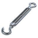 186mm Long Adjustable Stainless Steel M8 8mm Male Thread Eye Hook Turnbuckl