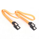 2PCS Dual-chip SATA Data Cable Hard Drive Serial SATA Data Cable With BuckleY Hn