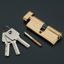 69mm Pure Copper Key Cylinder Door Lock Barrel High Security Anti Snap Lock
