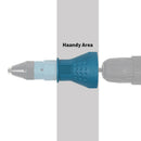 Cordless Electric Rivet Nut Riveting Tool Drill Adapter Kit 2.4Mm-4.8Mm Blue #
