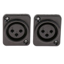MagiDeal XLR Socket, 3-pin Plug And Socket For Housing Mounting Chassis