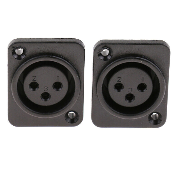 MagiDeal XLR Socket, 3-pin Plug And Socket For Housing Mounting Chassis