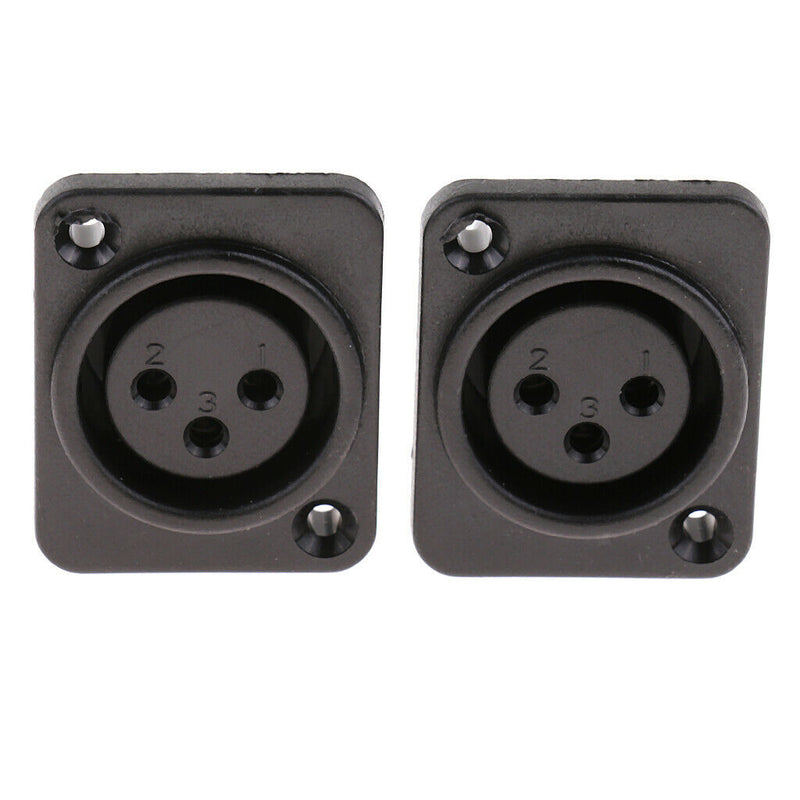 MagiDeal XLR Socket, 3-pin Plug And Socket For Housing Mounting Chassis