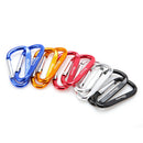 10Pcs Camping Aluminum D Shape Buckle Carabiner Survial Key Chain Hook Clip3C