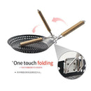 Folding Handle Grip Grill or BBQ Hot Plate Pans, Cooking Tools Baking Mold Tray