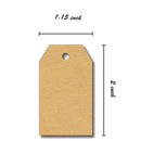 300Pcs Blank Kraft Stickers for Company Giveaway & Birthday Party Favors -