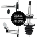 12 Pack Stainless Steel Classic Bottle Pourers Set, Liquor Pourers with Cap