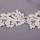 Baby Girls White Floral Hair band Adjustable Headband Lace Flower Headband OZ