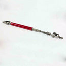 2Pc Red Adjustable Car Front Bumper Lip Splitter Rod Strut Tie Support Bar Kit