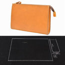 4pcs Acrylic Template Leather Handbag Pattern Stencil for Professional Clear