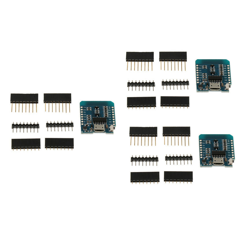 3 Pcs D1 Mini Module NodeMCU Lua WIFI ESP8266 ESP-12F Development Board
