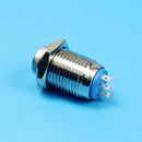 12mm DC 36V 2A Round Metal Latching Push Button ON/OFF Switch Waterproof