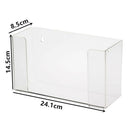 Acrylic Single Box Capacity Clear Dental Laboratory Glove Box Dispenser Holder