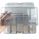 Plastic Dual Layer Waterproof Fishing Tackle Box Lures Storage Case Bag Tool