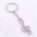 Creative Music Symbol Metal Keychain Ring Keyring Key Fob Funny Xmas Gifts 3c