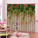 Curtains eyelet ring top readymade Curtains 2 panel window drape