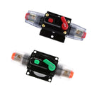 2 Pieces 50A Car Audio Circuit Breaker Fuse Holder Manual Reset Switch