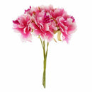 6pcs 4cm Artificial carnation flowers Stamen silk flower bouquet for weddin X4A2