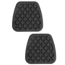 2pcs Black Automobile Brake Clutch Pedal Rubber Pad Cover Set for Acura