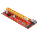 15Pin USB 3.0 PCI-E Express 1x to 16x Extender Riser Adapter Mining Card