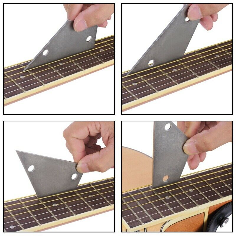 Guitar Kit Includes 1 Guitar Sickle, 1 Stainless Steel Fret Rocker Leveling