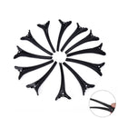 12X Professional Black Matte Hairdressing Salon Sectioning Clamps Hair Clips Nw