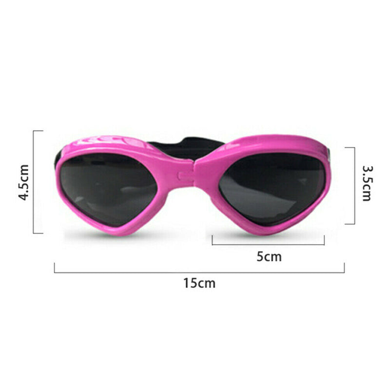 Pet Dog Sunglasses Foldable Puppy Cat Glasses UV Protection Goggles (Pink) A