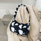 Cow Milk Printed Women Handbag Tote Female Casual Underarm Shoulder Bag (3)