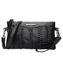 Fashion Leather Women Shoulder Crossbody Handbag Solid Color Envelope Bag