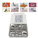 Domestic Sewing Machine Foot Presser Rolled Hem Feet Selvage Crimping Press
