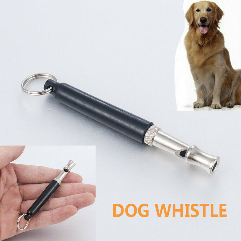 Metal Dog Whistle UltraSonic Supersonic Sound Pet Command Training Obedience J7
