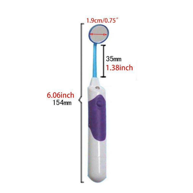 3 In 1 Oral Dental Hygiene LED Cleaning Tool Kits Mirror Plaque Remover Eraser