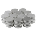 24pc 10g Round Aluminium Tin Pot Nail Art Lip Gloss Container With Screw Lid